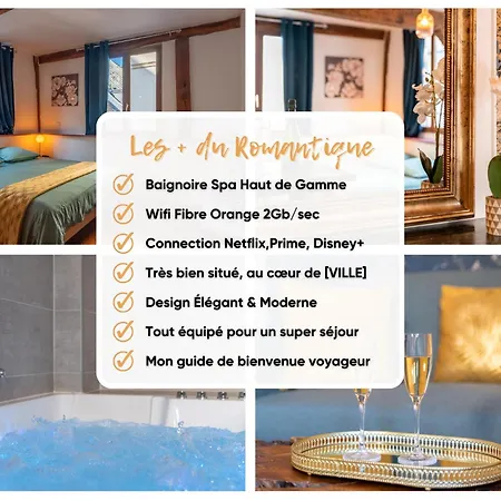 Apartament Le Romantique Jacuzzi Centre Rouen